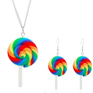 New Sweet Lollipop Candy Girl Dress Carnival Party Little Kids Birthday Costume Fancy Rainbow Tutu Children Wedding Clothes