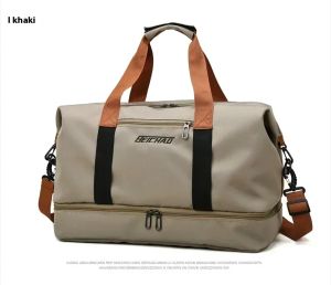 new Large Capacity Travel Gym Bag Short-distance Luggage Portable Fitness Bags Shoulder Crossbody Handbags Mens Sports Waterproof B Free Shipping