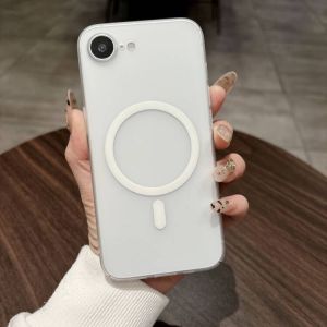Ultra-Thin Frosted PC For Magsafe Magnetic Phone Case For iPhone 16E SE4 15 14 13 12 11 Pro Max Plus Wireless Charging Cover
