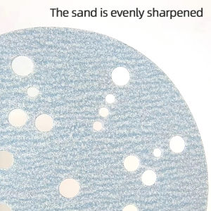 10PCS NORTON Sandpaper 6 Inch 31 Hole Back Pile Woodworking Dry Sanding Disc Selfadhesive Sheet Furniture Sandpaper