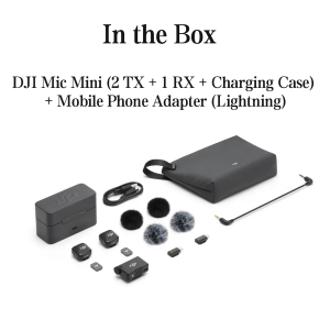 DJI Mic Mini 48-Hour Operation w/Case High-Quality Audio With Stable Transmission Two-Level Active Noise Cancelling New Original