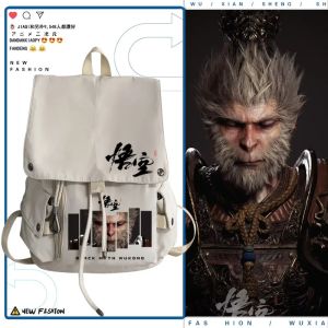 ZEEMIN Halloween Christmas Black Myth Wukong Game with The Same Steam High-capacity Qi Tian Da Sheng Student Bag Men Women The Same Backpack Monkey King