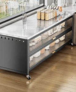 KAMEILAI | Multifunctional Kitchen Storage Cabinet Microwave Rack