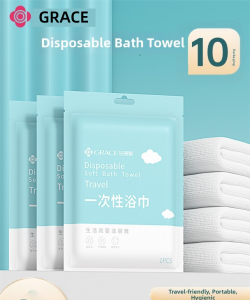 GRACE | Disposable Compressed Bath Towel Travel Size Non-Cotton