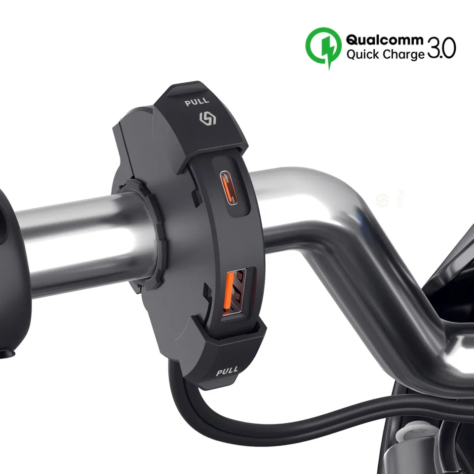 EKLEVA Universal Motorcycle USB Charger 48W USB-C Power