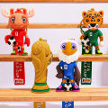 2026 New Mascot Football Team PVC Figure Bag Charm Football Match Souvenir Key Ring for Kids & Fans Christmas. 