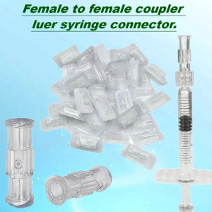10-100pcs Luer Connector Double Joints Coupler Individual Packaging Sterile Female to Female Luer Lock Adapter