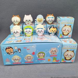 ZEEMIN Christmas 8 Blind Box Chiikawa Aquarium Cute Pet Kawaii Finger Toy Ornaments Hachiware Finger Hollow Sets Healing Toys Ornament Gifts