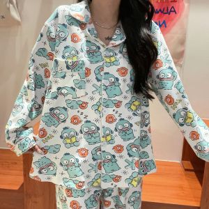 ZEEMIN Halloween Christmas Sanrio Hangyodon Women's Pajama Set: A Guide to Autumn Winter Home Wear