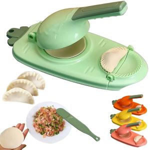 New Dumpling Maker Wrapper Mold2 In 1 Dumpling Maker Dough Pressing Tool Empanada Press Dumpling Skin Maker Kitchen Accessories