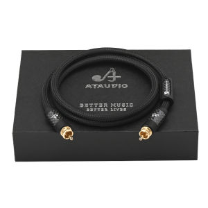 HiFi 75 ohm RCA Coaxial Cable Square OCC Conductor High Fidelity Sound Quality Audio Cable Gold Plated RCA Plug Cable