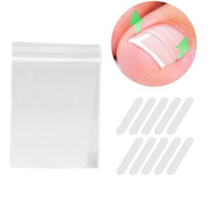50Pcs Ingrown Toenail Correction Tool Ingrown Toe Nail Treatment Elastic Patch Sticker Straightening Clip Brace Pedicure Tool