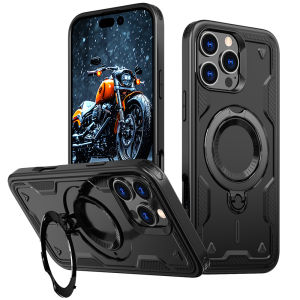 360° Rotating Bracket Casing For Apple iPhone 14 13 12 11 Pro Max XR 5G Phone Case Magnetic Charging Shockproof Armor Stand Holder Back Cover For Apple i14 i13 i12 i11