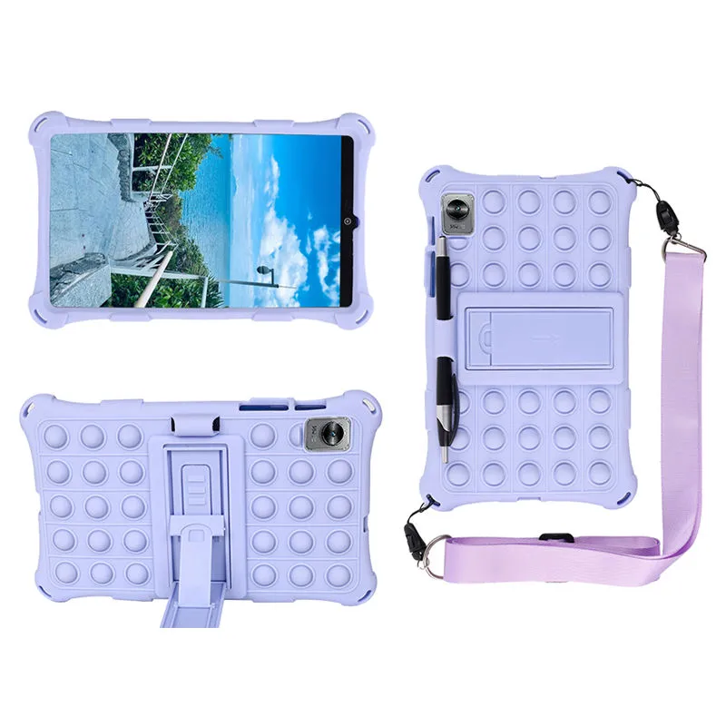 for Realme Pad Mini Case 2022 case Kids Soft Silicone Bubble Stand  Tablet Cover for Realme Pad Mini inch Tablet Casing