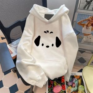 ZEEMIN Halloween Christmas Sanrio Kawaii Pochacco Coat Girl Cute Cartoon Loose Casual Hooded Student Ins Anime Fashion Childrens Autumn Sweatshirt Gift