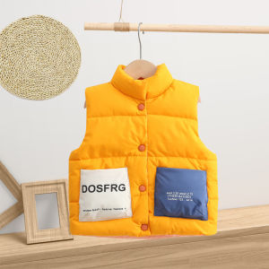 Fashion Boys Girls Warm Vests Coats Autumn Winter New Children Down Waistcoat Kids Clothing Thicken Down Vests Jackets 3-8 Years