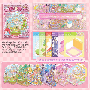 KABAXIONG | Sách Dán Sticker DIY Hình Cartoon Lịch Sử Dễ Thương cho Giáo Dục Trẻ Em