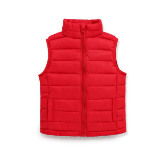 Boys Girls Autumn Down Vest Kids Lightweight Winter Warm Waistcoats Childrens Solid Color Sleeveless Jackets Teenager Clothing
