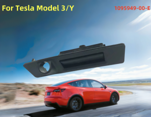 New 1095949-00-E For Tesla Model 3/Y Car Rear Trunk Lid Electric Tailgate Switch Liftgate Trunk Handle Cover Without Camera