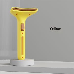 Pet Deshedding Brush with Curved Blade - Detangling Comb for Cats and Dogs Thinning knife Reduce Shedding