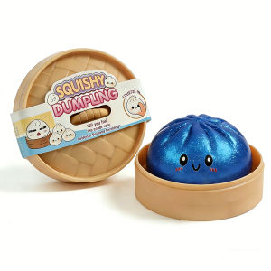 Dumpling Squishy Squeeze Toys Smile Face Dumpling Anti-Stress Ball Soft Fidget Mystery Squishy Tabas Bun Slow Rebound Sqush Toys