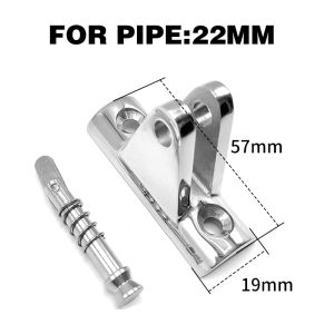 AndyMarine Bimini Top 90°Deck Hinge with Quick Release Pin 316 Stainless Steel Boat Top Fittings Marine Hardware