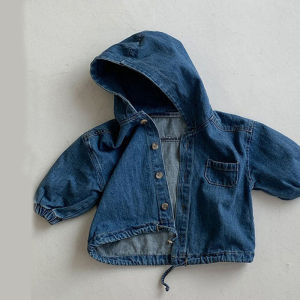 Kids Casual Coats 2026 New Boy Fashion Hooded Jackets Children Solid Colour Outerwear Toddler Spring Autumn Trends Clothing