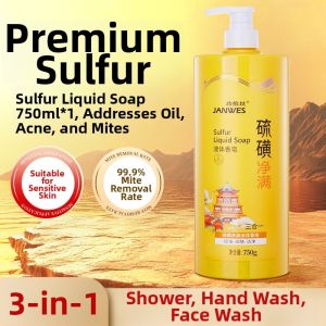 JANWES | All-in-One Sulfur Shower Gel Oil-control Anti-Mite Long-lasting Fragrance