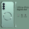 Ultra Thin Matte Metal PC Hard Frameless Magnetic Case For Samsung S26 S25 Edge S24 S23 S22 Ultra Plus FE A57 A37 A17 A56 Cover. 