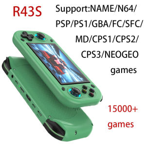 2025 NEW R43S Retro Handheld Video Game Console Linux System 4.3 Inch Screen 1920*1080 Portable Pocket Video Player HDMI Out 64G