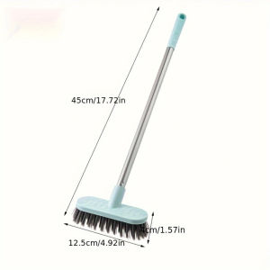 Floor Scrub Brush with Long Handle Multi-Purpose Hardwood Floor Scrubber Home Stiff Bristles Deck Brush Cleaning TooL