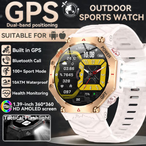 Military Smart Watch T-Rex 3 Bulit-in GPS Compass Altimeter Barometric 10ATM IP69K Waterproof AMOLED Bluetooth Call Smart watch