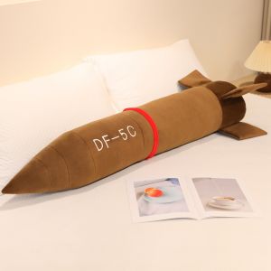 Tên lửa Gối sang trọng Búp bê mô hình tên lửa 60-120cm Dongfeng DF-61 Đồ chơi DF-5C Búp bê nhồi bông Bộ sưu tập người đam mê quân sự Quà tặng cậu bé