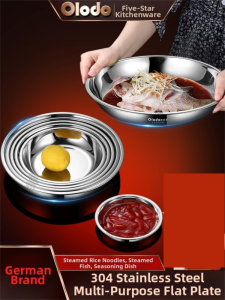 Olodo | Thickened Stainless Steel Dinner Plates