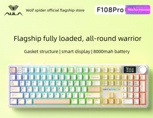Aula | F108/F108pro Customizable Gaming Mechanical Keyboard with RGB Lighting Gradient Design