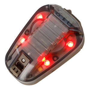 BOOIU Tactical Helmet Light IR Strobe Waterproof Signal Flash Light for Outdoor Sport Hiking Helmet Ladybird Light