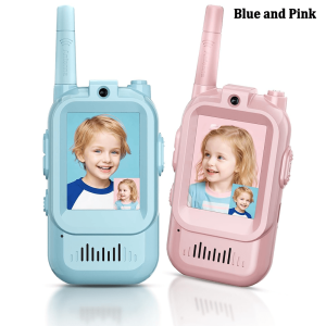 Childrens Video Intercom 2-inch High-definition Screen Rechargeable Voice Fonts One-Click Call Cartoon Intercom Gift For Kids
