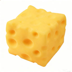 Giant Shapeable Cheese Squishy Toy Extra Large Squeeze Ball Slow Rebound Fidget Vent Toy Stress Relief Gift