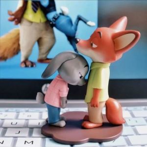 New Cartoon Zootopia Nick Judy Figure Collectible Sweet Dependence Toy For Boys Display Action Figure Collectibles