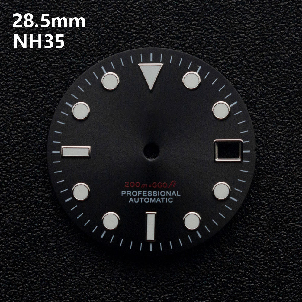 Enamel Modification 【Limited Time Only】 28.5mm S Logo SUB Diving Dial Suitable For NH35 ...