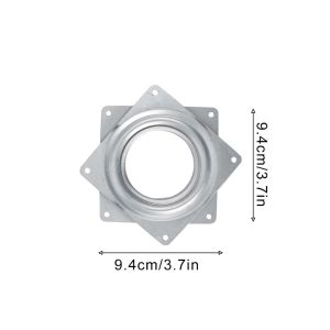 Metal Rotating Swivel Turntable Plate 360 Degree Heavy Duty Square Rolling Bearing Plate for Desk Chair Bookshelf Display Stand