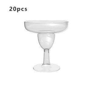 20 Pack Plastic Champagne Flutes 5 Oz Plastic Cocktail Glasses Disposable Champagne Coupe Cup Perfect for Party Wedding Birthday