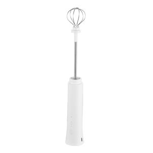 New Style Coffee Tools Stainless Steel Handheld Milk Frother Small-scale USB Rechargeable Coffee Handheld Electric Milk Beaters