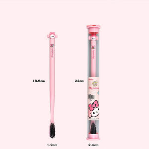 Sanrio Cinnamoroll Hello Kitty Toothbrush Cartoon Charcoal Fibre Soft Bristle Toothbrush Individual Package Portable Clean Teeth