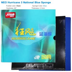 Original DHS Neo Hurricane 3 National Table Tennis Rubber Orange Sponge Blue Sponge Professional Ping Pong Rubber Anti-glue