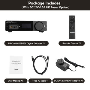 AIYIMA DAC-A10 Mini Stereo Audio Decoder Headphone Amplifier 16-600Ω ESS9018K2M USB Coaxial Optical Digital PreAmplifier