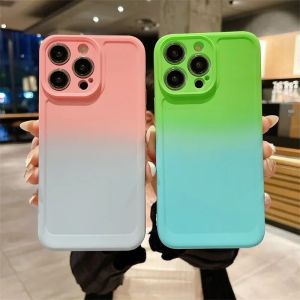 For Vivo V20 V21 V23 V25 V27 Pro V21e V23e V25e V27e Gradient Pattern Phone Case Shockproof Soft Silicone Cover