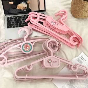ZEEMIN Halloween Christmas 5Pcs Kawaii Coat Hanger Sanrio Mymelody Anime Cartoon Cute Student No Trace Non-Slip Household Clothes Hanger Girl Gift for Kids