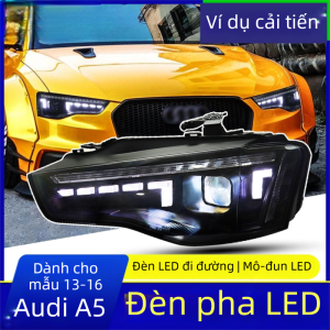 HDS.FOCUS | Đèn Pha Cho Audi A5 LED Đèn Chạy Ban Ngày Dải Led Chớp Theo Thứ Tự