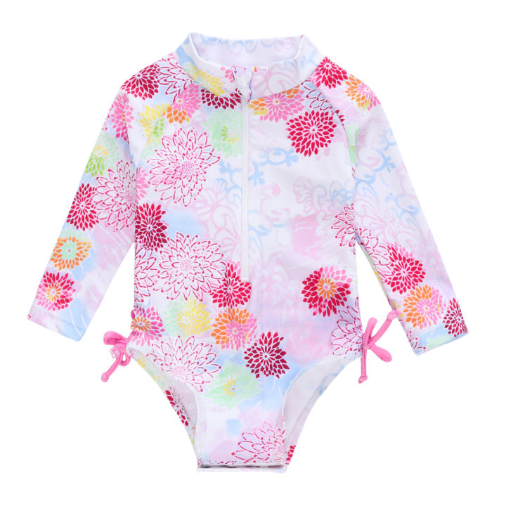 【17qi】Honeyzone Swimsuit Babi Girl Infant Child UV Protection Swimwear ...